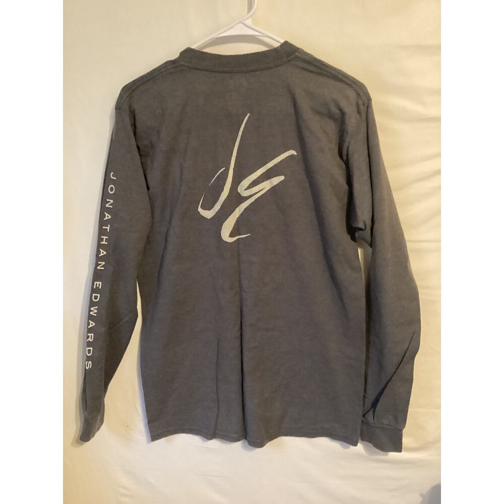 1481 Hanes Beefy Tshirt Long Sleeve "Jonathan Edwards Winery" Size Medium Gray